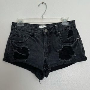 Cotton On Mid Saturday Distressed shorts